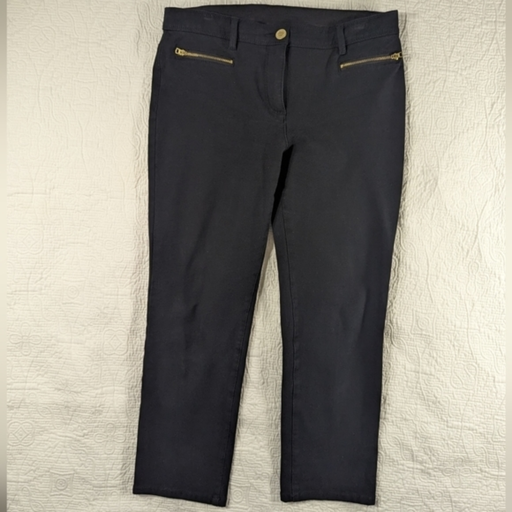 Chico's So Slimming Stretch Ankle/Cropped Pant Black Size 0.5 (Sm 6)